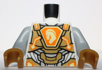 Lego Torso Nexo Knights Armor Orange Gold Circuitry Horse Head