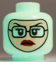 Lego Head Dual Sided Alien White Eyes and Teeth Balaclava Light Nougat Female