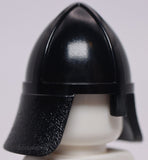 Lego Castle Black Knight's Helmet with Nose Guard and Neck Protector