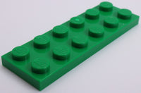 Lego 10x Green 2 x 6 Plate