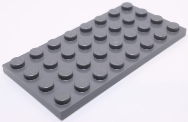 Lego 3x Dark Bluish Gray Plate 4 x 8