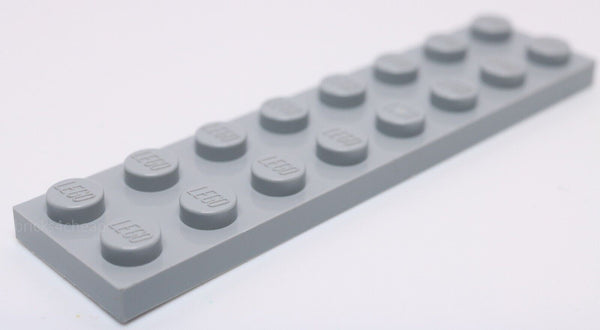 Lego 5x Light Bluish Gray 2 x 8 Plate