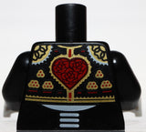 Lego Torso Suit Jacket Bolero Elaborate Gold Trim Skeleton Torso Red Heart