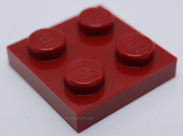 Lego 20x Dark Red 2 x 2 Plate