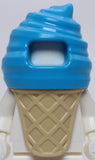 Lego Dark Azure Ice Cream Costume with Tan Cone