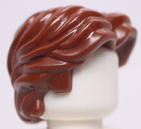 Lego Reddish Brown Minifig Hair Short Wavy with Center Part