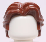 Lego Reddish Brown Minifig Hair Short Wavy with Center Part