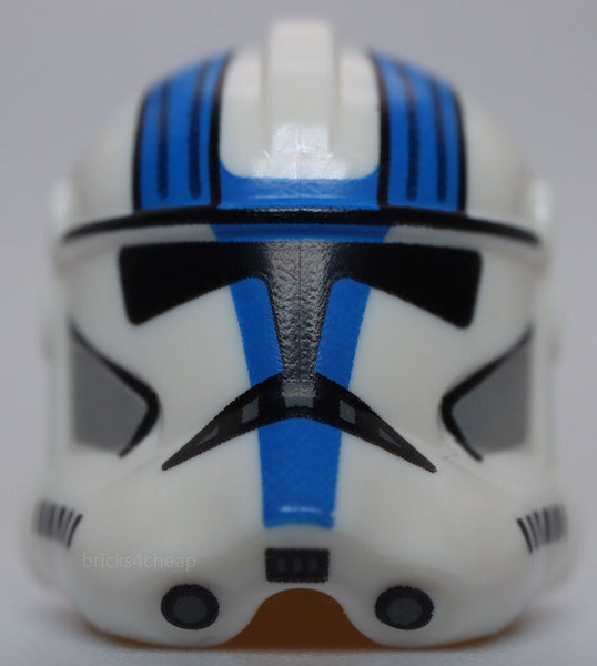 Lego Star Wars Clone Trooper Phase 2 Holes Black Visor and Blue 501st Legion