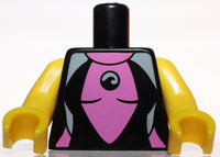 Lego Black Torso Female Wetsuit Pattern Yellow Arms Yellow Hands