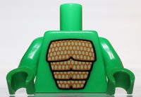 Lego Bright Green Torso Scales Pattern Lizard Costume