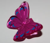 Lego Trans-Dark Pink Minifig, Wings Butterfly with Magenta and Blue Pattern