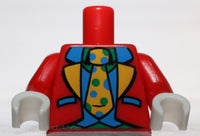 Lego Red Torso Red Jacket Blue Waistcoat Green Shirt Yellow Tie with Blue Dots