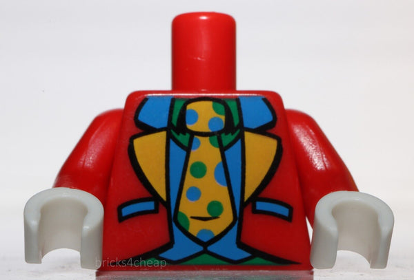 Lego Red Torso Red Jacket Blue Waistcoat Green Shirt Yellow Tie with Blue Dots