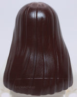 Lego Dark Brown Minifig Hair Female Long and Straight Parted in the Middle