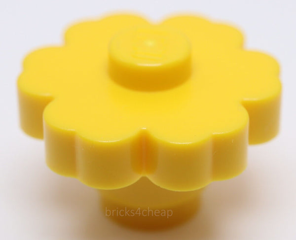 Lego 10x Yellow Plant Flower 2 x 2 - Rounded Open Stud