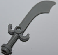 Lego Castle Light Gray Scimitar Sword Minifig Weapon