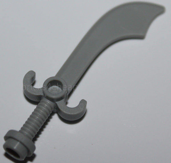 Lego Castle Light Gray Scimitar Sword Minifig Weapon