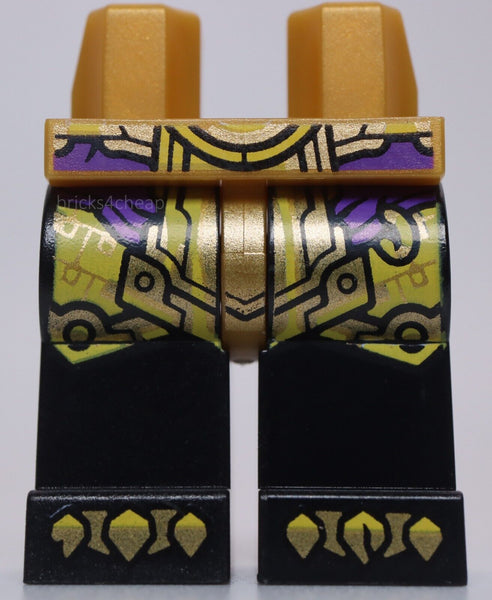 Lego Black Hips Black Legs Dark Purple Yellow Sash Gold and Yellow Armor Claws