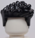 Lego Black Mini Doll Hair Friends Short with Curls and Pompadour