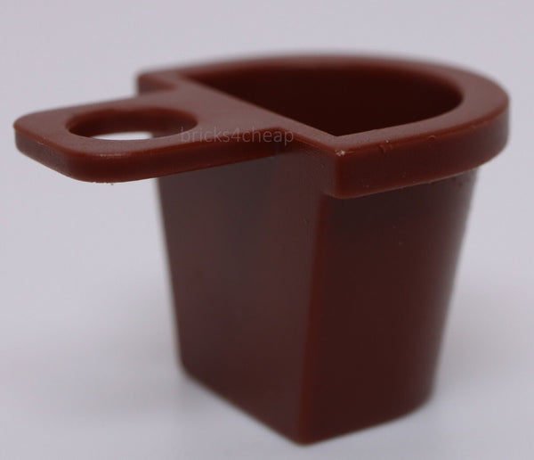 Lego 4x Reddish Brown Minifig Container D-Basket
