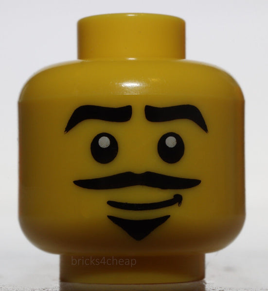 Lego Yellow Head Black Goatee Moustache White Pupils Musketeer