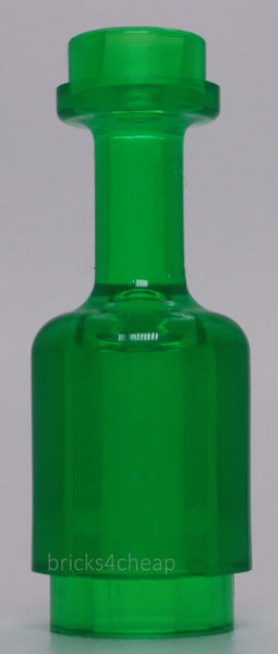 Lego 3x Trans Green Minifig Utensil Bottle Flask