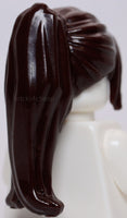 Lego Dark Brown Female Long Hair Pony Tail Long Bangs