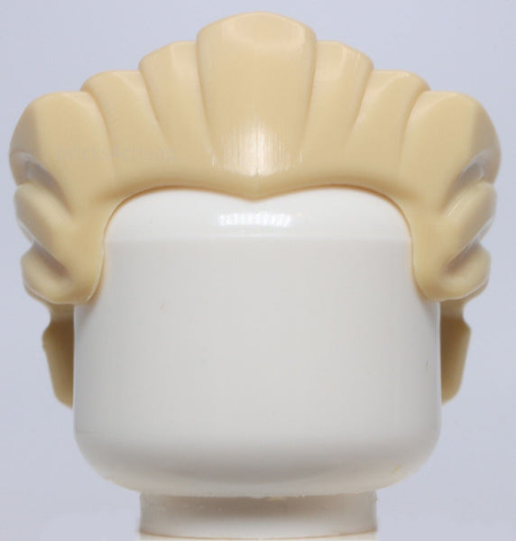 Lego Star Wars Tan Minifig Headgear Hair Swept Back with Widow's Peak Palpatine