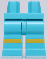 Lego Medium Azure Hips and Legs Yellow Knees White Soles Sports Mountain Logo