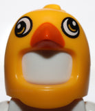 Lego Yellow Minifig Mask Penguin Chicken Large Black Eyes Orange Beak