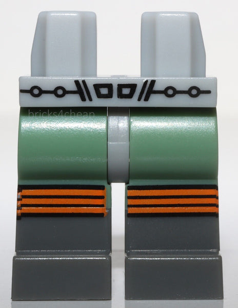 Lego Light Bluish Gray Hips Sand Green Legs Retro Space Belt and Dark Boots