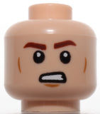 Lego Light Nougat Sided Brown Eyebrows Cheek Lines Chin Dimple