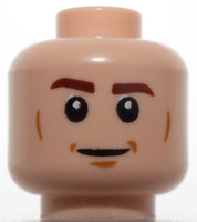 Lego Light Nougat Sided Brown Eyebrows Cheek Lines Chin Dimple