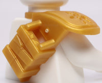 Lego Pearl Gold Minifig Armor Shoulder Pad Single Star Lettering Katana Scabbard