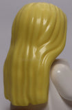 Lego Bright Light Yellow Minifig Hair Long Parted in Center