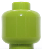 Lego 4x Lime Minifig Standard Head Plain Stud