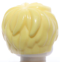 Lego Bright Light Yellow Minifig Hair Female Short Tousled Side Part