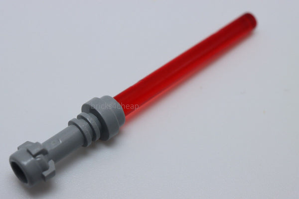Lego Star Wars Hilt with Trans Red Bar 4L Light Saber Blade Minifig Weapon