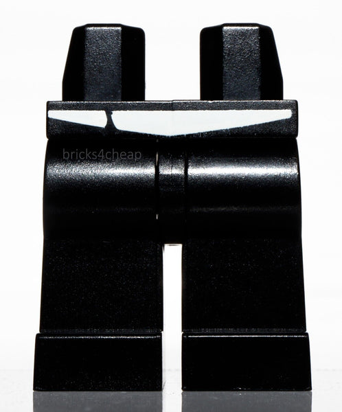 Lego Black Hips and Legs with Tapered Edge of White Chef Shirt Pattern