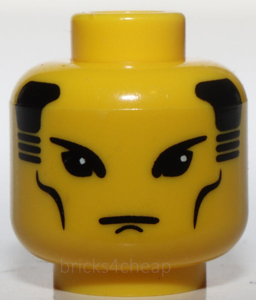 Lego Yellow Minifig Head Orient Dragon Fortress Head China Guard