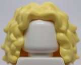 Lego Bright Light Yellow Minifig Hair Female Long Tousled with Center Part