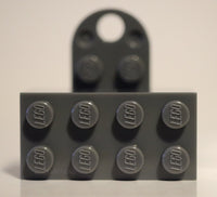 Lego 2x Dark Bluish Gray Magnet 2 x 4 with Round Plate
