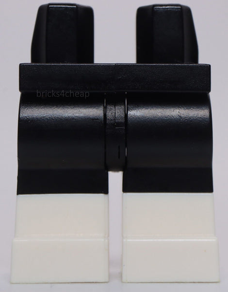 Lego Black Minifig Legs with White Boots