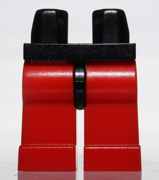 Lego Red Minifig Legs with Black Hips