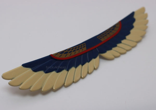 Lego Mummy Wings with Tan Feathers and Red Gold Pattern