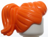 Lego Orange Minifig Hair Female Ponytail and Fringe