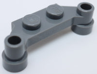 Lego 10x Dark Bluish Gray Plate Modified 1 x 4 Offset