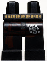 Lego Black Legs with Sash and Buckle Pattern