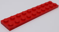 Lego 10x Red 2 x 10 Plate