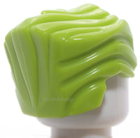 Lego Lime Minifig Hair Swept Back with Widow's Peak